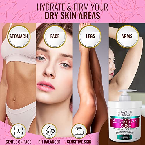 Advanced Clinicals Bulgarian Rose Anti Aging Vitamin E Moisturizer Body Lotion & Face Advanced Clinicals buy supplements canada