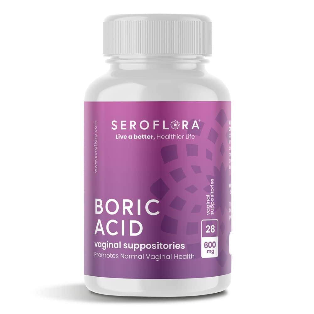 Seroflora Boric Acid Vaginal Suppositories 600 mg 28 Capsules - Boric Acid Pills for Women Seroflora buy supplements canada