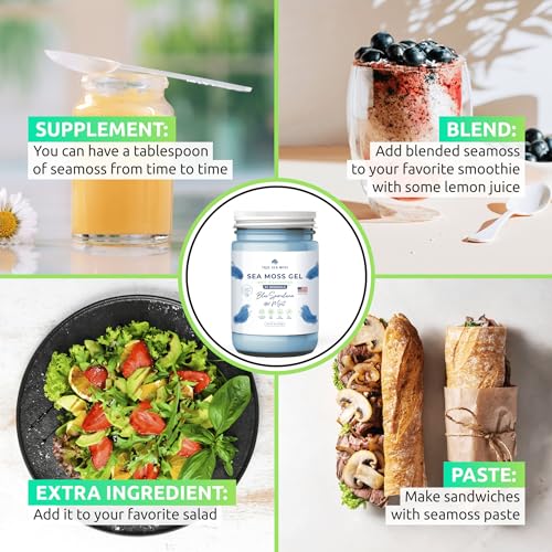 TrueSeaMoss Wildcrafted Irish Sea Moss Gel – Nutritious Raw Seamoss Rich in Minerals TrueSeaMoss buy supplements canada