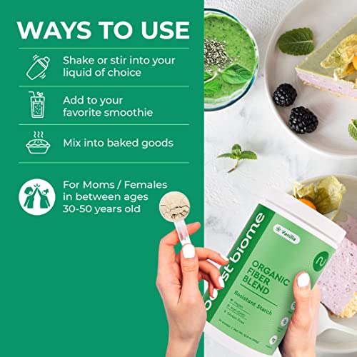 Boost Biome Fiber Supplement Organic Super Greens Powder – Supports Bloating Relief Boost Biome buy supplements canada