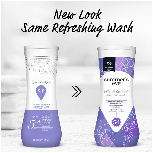 Summer's Eve Delicate Blossom Daily Refreshing Feminine Wash, Removes Odor, pH balanced, 15 fl oz Summer's Eve buy supplements canada