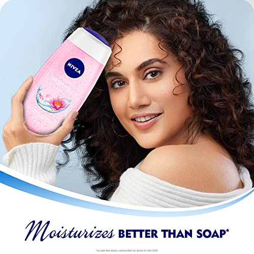 Nivea Bath Shower Water Lily Oil, 250 ML, Moisturizing Skin Cleanser with Oil Pearls and Water Lily Fragrance NIVEA buy supplements canada