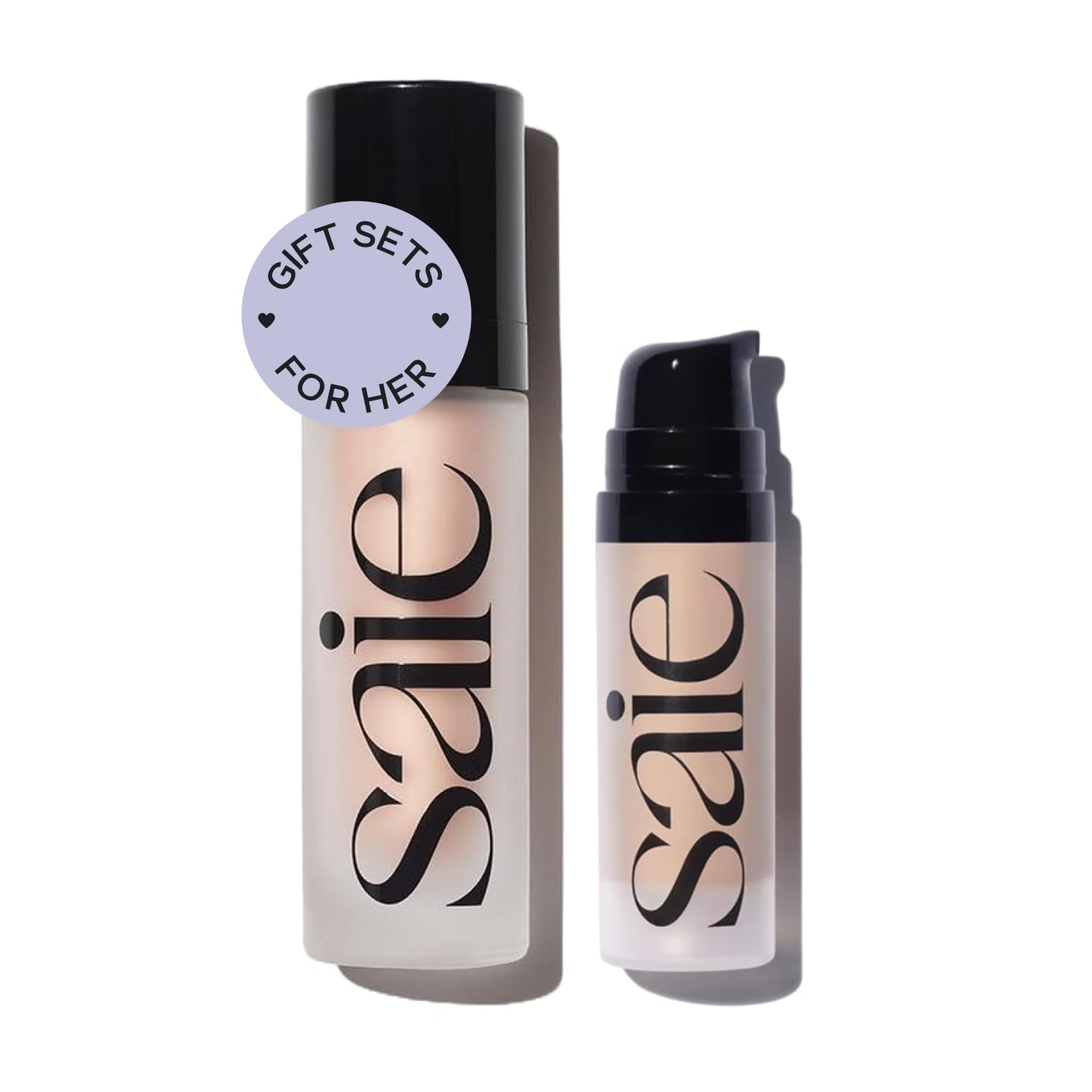 Saie Glowy Super Gel Warmglow Duo - Lightweight Illuminator & Makeup Primer for Glowing Skin - Soft Warm Gold (1 oz & 0.5 oz) Saie buy supplements canada