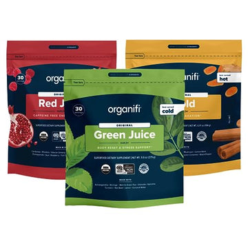 Organifi Sunrise to Sunset Power Box (9.5 Oz. Each) - Organic Superfood Powder Organifi buy supplements canada