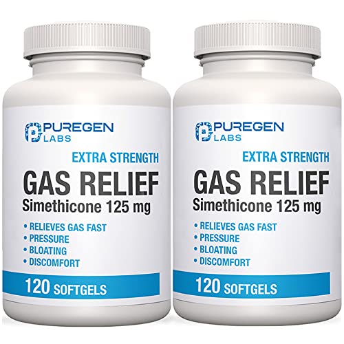 P Puregen Labs Extra Strength Gas Relief Softgels with Simethicone 125 mg P Puregen Labs buy supplements canada