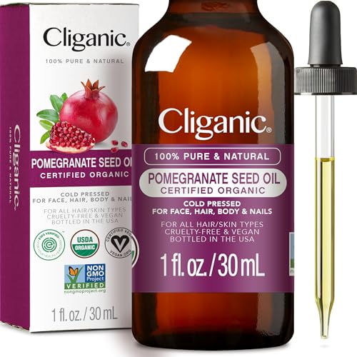 Cliganic Organic Pomegranate Seed Oil, 100% Pure - For Face, Skin | Natural Cold Pressed Unrefined Cliganic buy supplements canada
