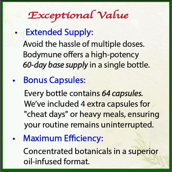 Bodymune USDA Organic Blood Sugar Blend | Supports Healthy Metabolism* | with Bitter Melon, Moringa, Aloe Vera, Nopal, Papaya Extracts & More | 60-Day Supply | Vegan & Non-GMO | USA-Made Bodymune buy supplements canada