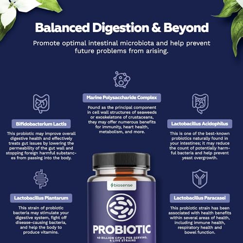 Colon Health Probiotic and Prebiotic Capsules - Gut Health Prebiotics and Probiotics Bio Sense buy supplements canada