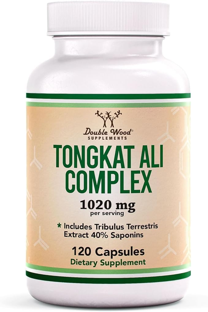 Tongkat Ali Extract - Ultra High Potency 200:1 - for Men (Longjack) Eurycoma Longifolia, 1000mg per Serving, 120 Capsules - with 20mg Tribulus Terrestris Double Wood Supplements buy supplements canada