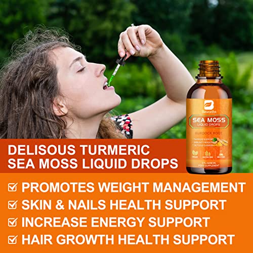 B BEWORTHS Sea Moss Liquid Drops - Organic Irish Sea Moss Raw Gel with Burdock Root B BEWORTHS buy supplements canada