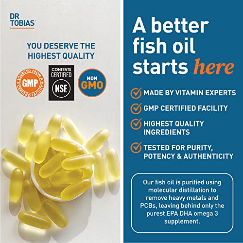 Dr. Tobias Omega-3 Fish Oil, Triple Strength, Supports Brain & Heart Health, 2000 mg Dr. Tobias buy supplements canada