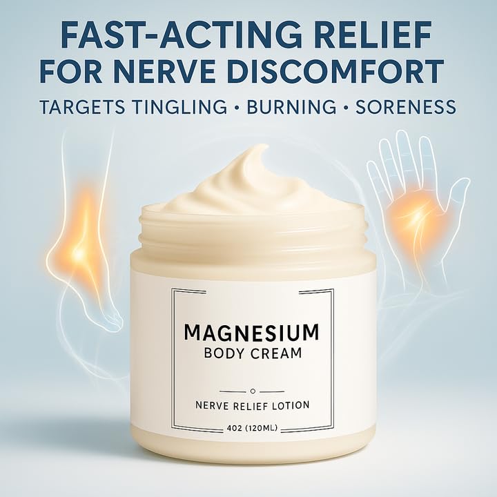 Neuropathy Cream | Nerve Relief Lotion for Feet, Legs & Hands | Magnesium Chloride with Aloe Vera Extract | Non-Greasy Formula for Day & Night Use | Thoughtful Gift for Mama, Dad, Men & Women (1) DFTLUUE buy supplements canada