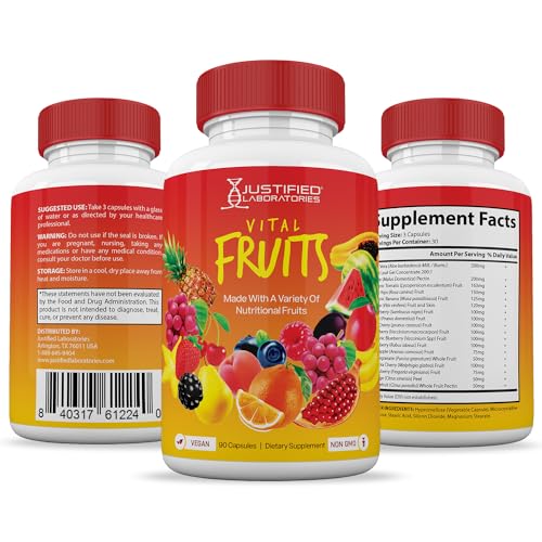 (Set of 2) Vital Fruits and Veggies Supplement Red & Green Superfoods Whole Food Justified Laboratories buy supplements canada