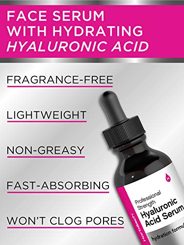 Hyaluronic Acid Serum For Face | 2 oz | Paraben & SLS Free Moisturizer | by Horbaach Horbäach buy supplements canada