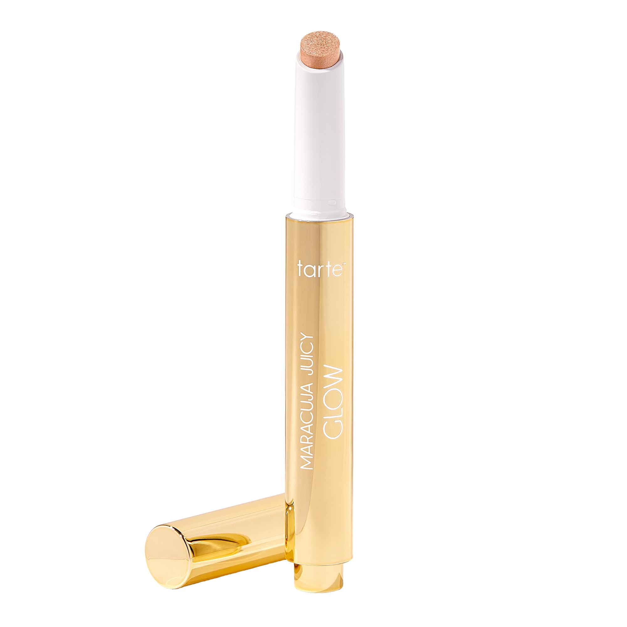 tarte maracuja juicy glow highlight – Highlighter with Vitamin E to Hydrate, Blur appearance for a Smooth Buildable & Luminous Radiant Finish, Vegan & Cruelty-Free, full size, champagne glow tarte buy supplements canada