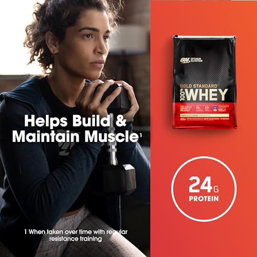 Optimum Nutrition Gold Standard 100% Whey Protein Powder, Vanilla Ice Cream, 10 Pound Optimum Nutrition buy supplements canada