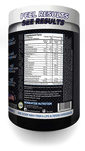 Boneafide Preworkout (Blue Hawaiian) Boneafide Nutrition buy supplements canada