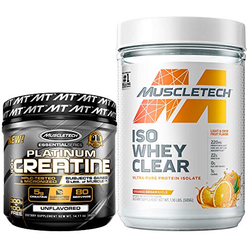 MuscleTech Creatine + Whey Protein Isolate Bundle Platinum Creatine Iso Whey Clear MuscleTech buy supplements canada