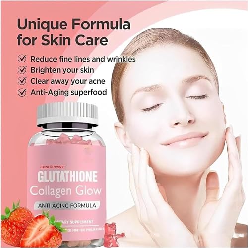 Glutathione Collagen Gummies,Glutathione Collagen Glow Gummies for Dark Spot,60 Pieces Pelinuar buy supplements canada