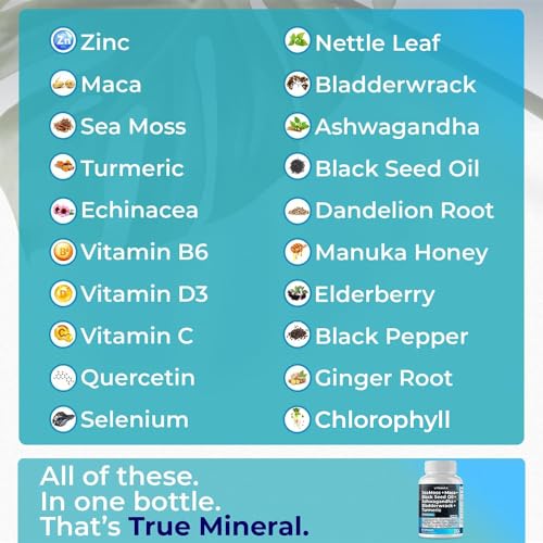 Sea Moss 3000mg Maca 1000mg Black Seed Oil 2000mg Ashwagandha 1000mg Bladderw Vitamax buy supplements canada