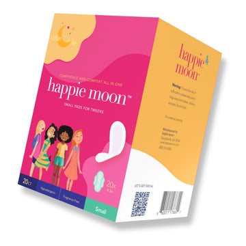 happie moon Tween and Teen Pads | Small Organic Cotton Cover Period Pads | Ultra Thin Cotton Pads Happie Moon buy supplements canada