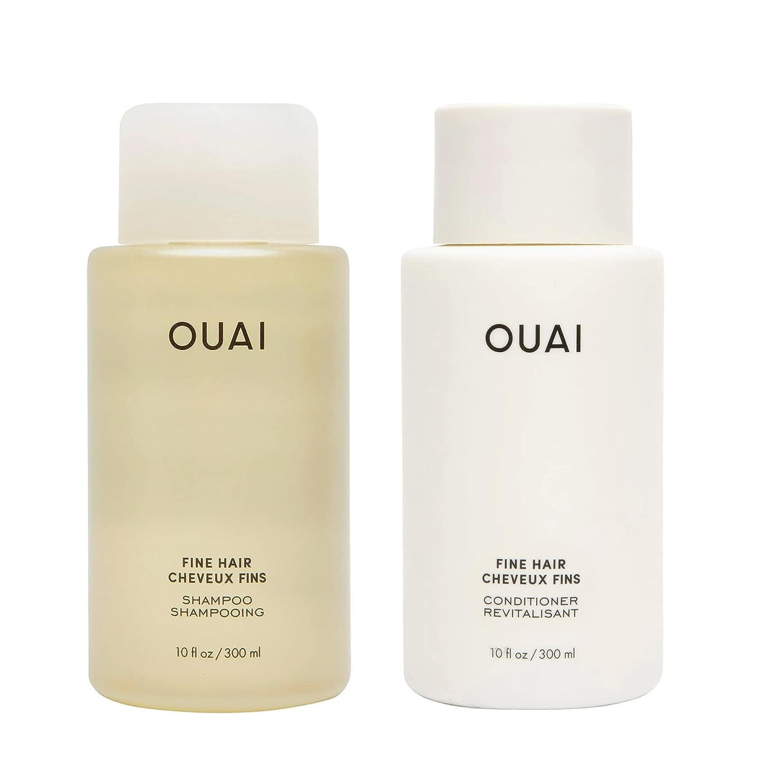 OUAI Fine Shampoo and Conditioner Set - Sulfate Free Shampoo and Conditioner for Women & Men - Made with Keratin, Marshmallow Root, Shea Butter & Avocado Oil - Free of Parabens & Phthalates (10 Fl Oz) OUAI buy supplements canada