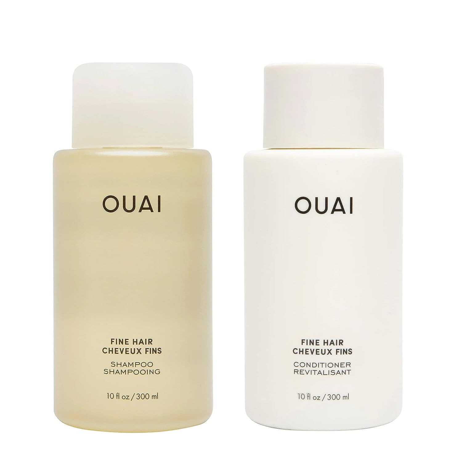 OUAI Fine Shampoo and Conditioner Set - Sulfate Free Shampoo and Conditioner for Women & Men - Made with Keratin, Marshmallow Root, Shea Butter & Avocado Oil - Free of Parabens & Phthalates (10 Fl Oz) OUAI buy supplements canada