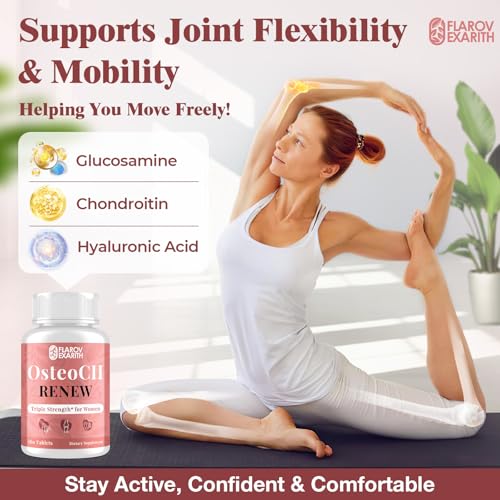 Joint Supplements for Women OsteoCII Renew Triple Strength – Advanced Joint, Bone & Skin Formula – Collagen, Glucosamine, Chondroitin, Calcium, MK-7, Vitamin D3, Hyaluronic Acid, 180 Tablets Flarovexarith buy supplements canada
