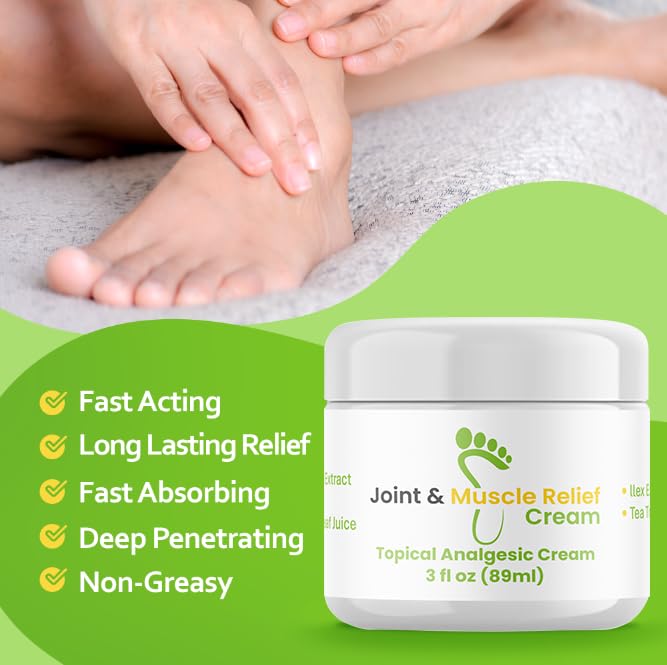 Gout and You Joint & Muscle Relief Cream - Fast Acting Joint Discomfort and Muscle Ache Relieving Rub with Arnica/Ilex Leaf Extract, Aloe Vera and Tea Tree Oil Gout and You buy supplements canada