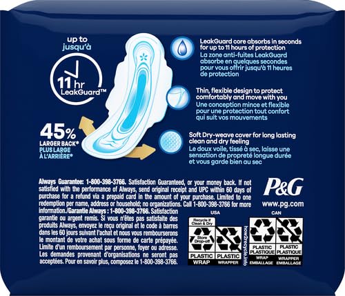 Always Ultra Thin Size 4 Overnight Pads With Wings Unscented, 14 Count (3700030165) Always buy supplements canada