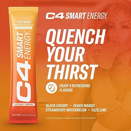 C4 Smart Energy Powder Stick Packs - Sugar Free Performance Fuel & Nootropic Brain Cellucor buy supplements canada