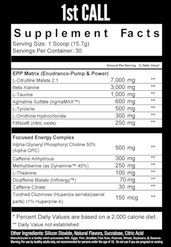 DownRange Supplements 1st Call Pre Workout Powder, Preworkout for Men & Women DownRange Supplements buy supplements canada