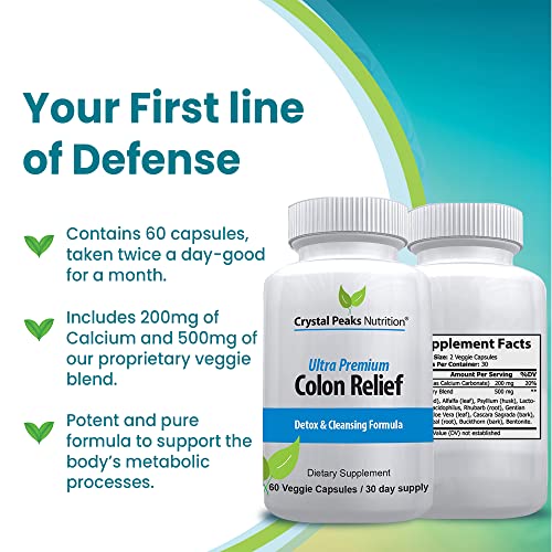 CRYSTAL PEAKS NUTRITION Natural Colon Cleanser Capsules for Constipation Relief CRYSTAL PEAKS NUTRITION buy supplements canada
