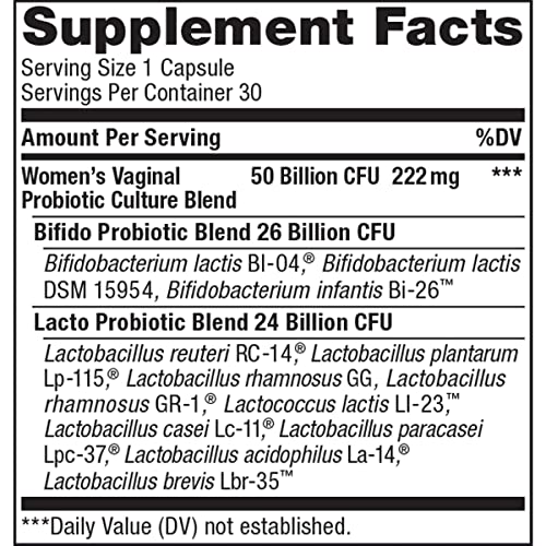 Renew Life Women's Probiotic Capsules, 50 Billion CFU Guaranteed, Supports pH Balance Renew Life buy supplements canada