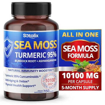 Sotalix Sea Moss Capsule 10100mg with Ashwagandha, Burdock Root, Bladderwrack SOTALIX SUPPLEMENT buy supplements canada