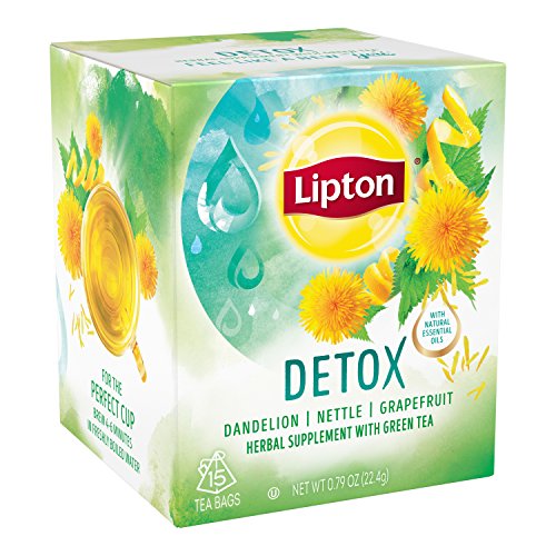 Lipton Green Tea Bags, Herbal Supplement for Detox, 15 Count (Pack of 4) Lipton buy supplements canada