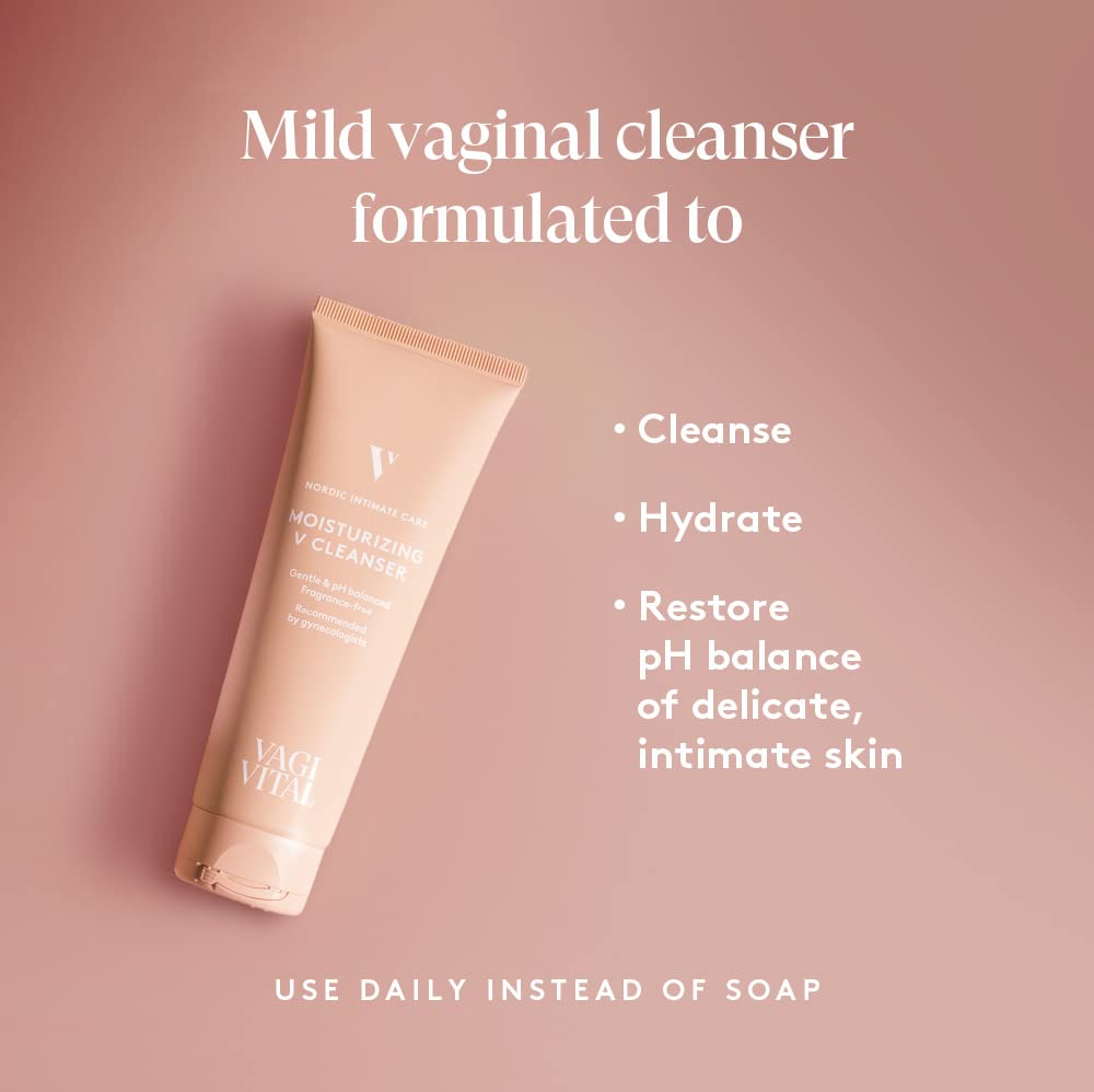 VagiVital V-Cleanser Moisturizing Daily Feminine Wash for Intimate Area, Soap-Free, Fragrance Free VagiVital buy supplements canada