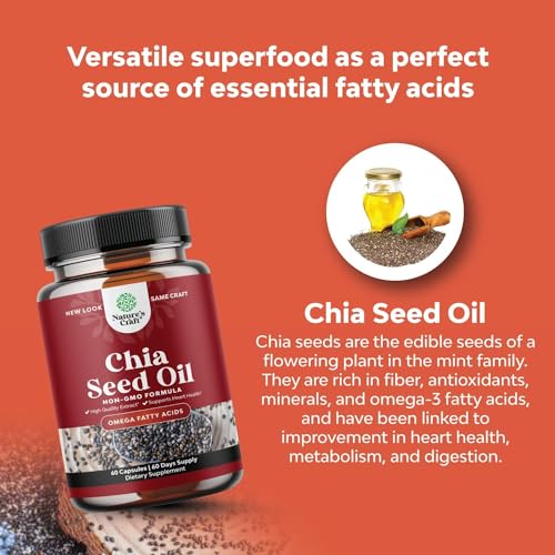 Potent Chia Seed Extract Pills for Men and Women Natural Supplement for Weight Loss Natures Craft buy supplements canada