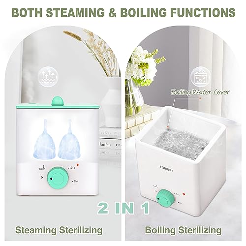 YTYOMUR Menstrual Cup Steamer Sterilizer with 2 Reusable Period Cups, Menstrual Cups Cleaner YTYOMUR buy supplements canada
