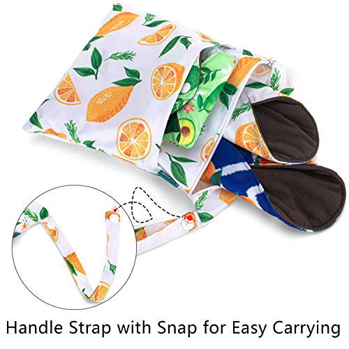 Teamoy 10pcs Cloth Panty Liners, Reusable Sanitary Pads with Wet Bag, Washable Cloth Menstrual Pads Teamoy buy supplements canada