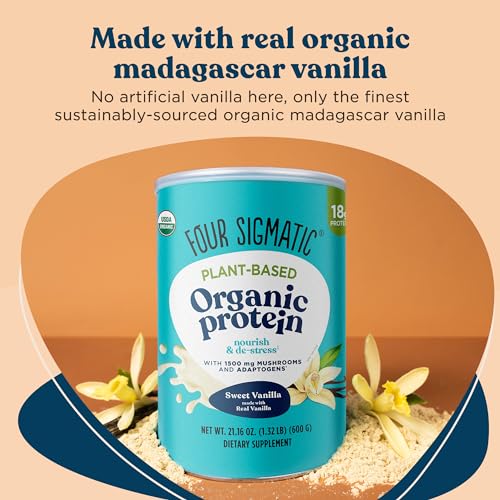 Four Sigmatic Organic Vegan Protein Powder | 18g Plant-Based Protein per Serving Four Sigmatic buy supplements canada