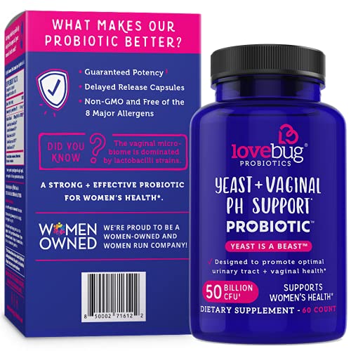 Lovebug Yeast + Vaginal pH Support | Clinically Studied Ingredients for Yeast & UTIs lovebug PROBIOTICS buy supplements canada