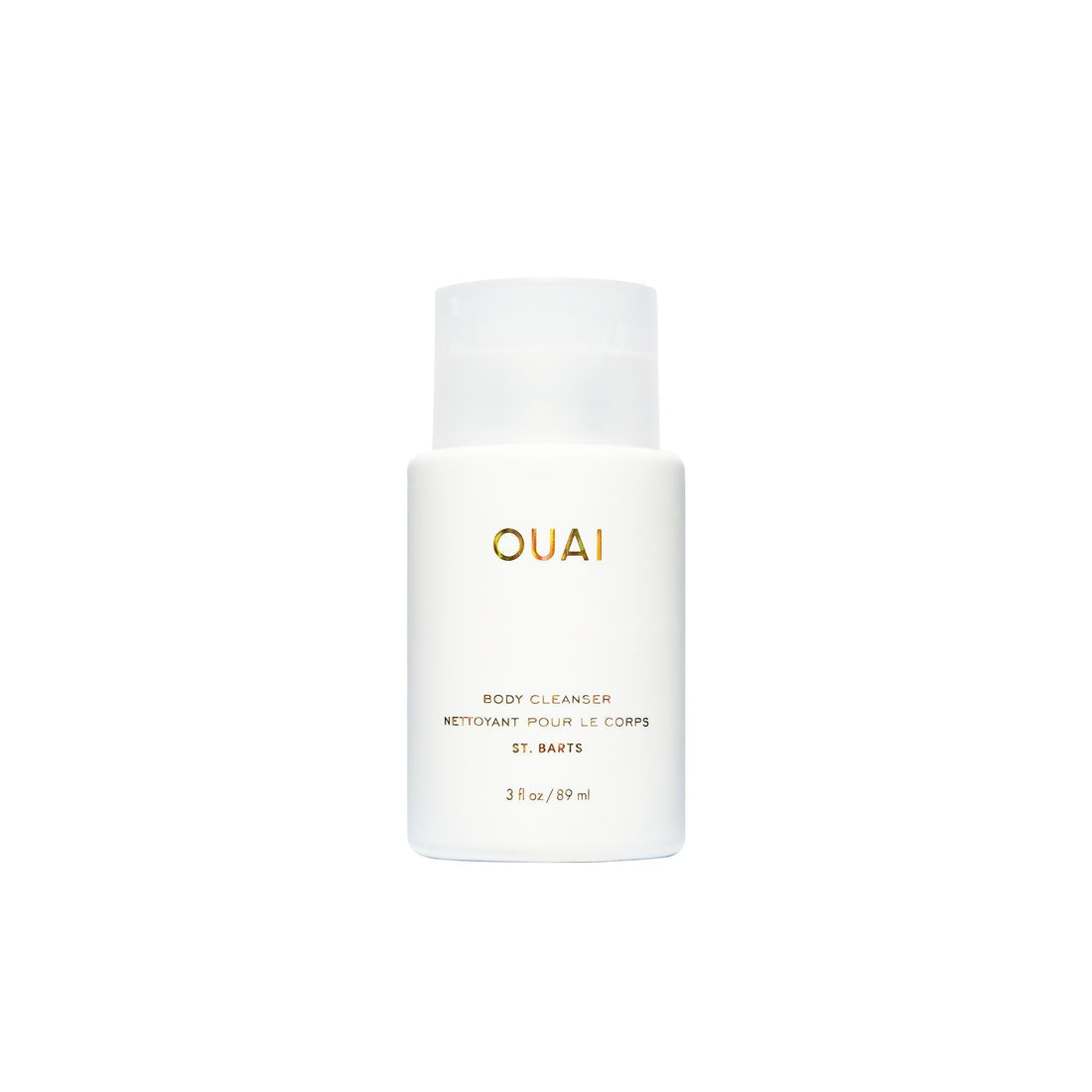 OUAI Body Cleanser, St. Barts Travel Size - Foaming Body Wash with Jojoba Oil & Rosehip Oil to Hydrate, Balance & Soften Skin - Paraben, Phthalate & Sulfate Free Skin Care Products (3 fl oz) OUAI buy supplements canada