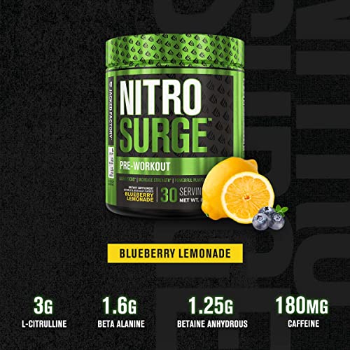 NITROSURGE Pre Workout Supplement - Endless Energy, Instant Strength Gains Jacked Factory buy supplements canada