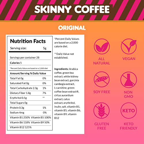 Skinny Boost Skinny Coffee- (Unflavored) Instant Sticks Made with Arabica Coffee, Garcinia SkinnyBoost buy supplements canada