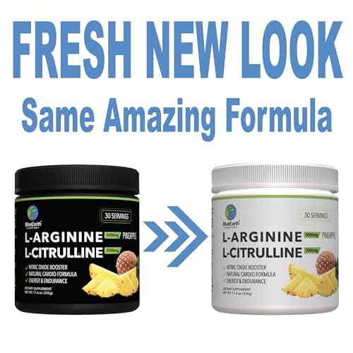 BlueEarth Company L-Arginine 5000mg + L-Citrulline Complex Powder Supplement Drink BlueEarth Company buy supplements canada