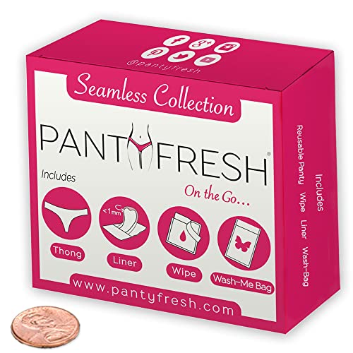 to-Go Panty Kit Includes 4 Items Seamless Thong Underwear Fresh Wipe Pantyliner & Washbag Travel Panty Fresh buy supplements canada