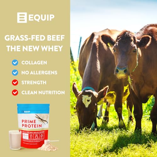 Equip Foods Prime Protein - Grass Fed Beef Protein Powder Isolate - Gluten Free Carnivore Equip buy supplements canada