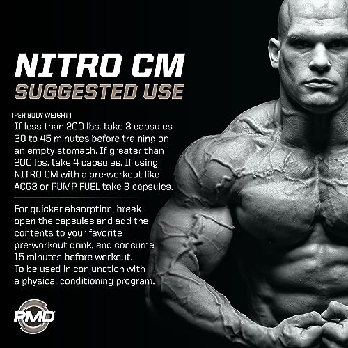 PMD Sports Nitro cm - Nitric Oxide with Agmatine Pre Workout Supplement - Muscle PMD buy supplements canada