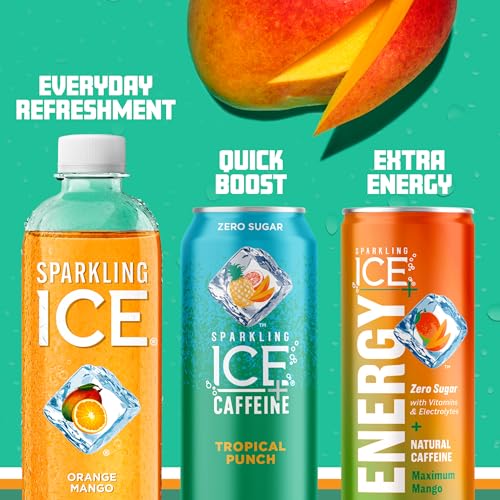 Sparkling Ice, Orange Mango Sparkling Water, Zero Sugar Flavored Water, with Vitamins Sparkling ICE buy supplements canada